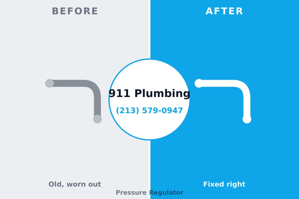 Before and after: plumbing repair Presidential Lakes Estates, NJ